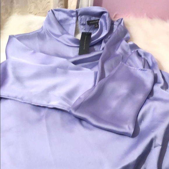 Banana Republic lavender 👚 blouse. Size L tall. NWT⚠️FIRM⚠️ - Picture 7 of 7